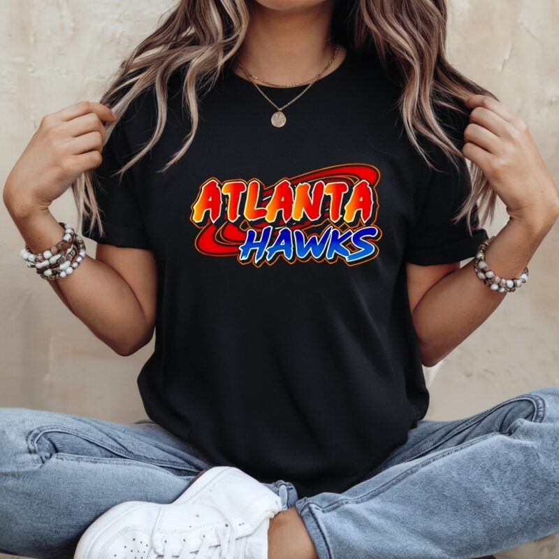 Atlanta Hawks Naruto logo_Ladies T-Shirt