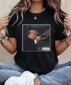 Donald Trump middle finger image meme_Ladies T-Shirt