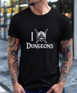 I Crit 20-sided dice Dungeons and Dragons_T-Shirt