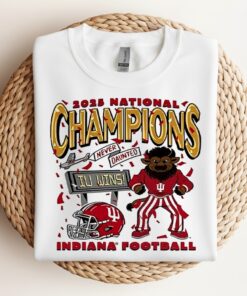 Indiana Hoosier Football Bison 2025 National Champions_Crewneck Sweatshirt