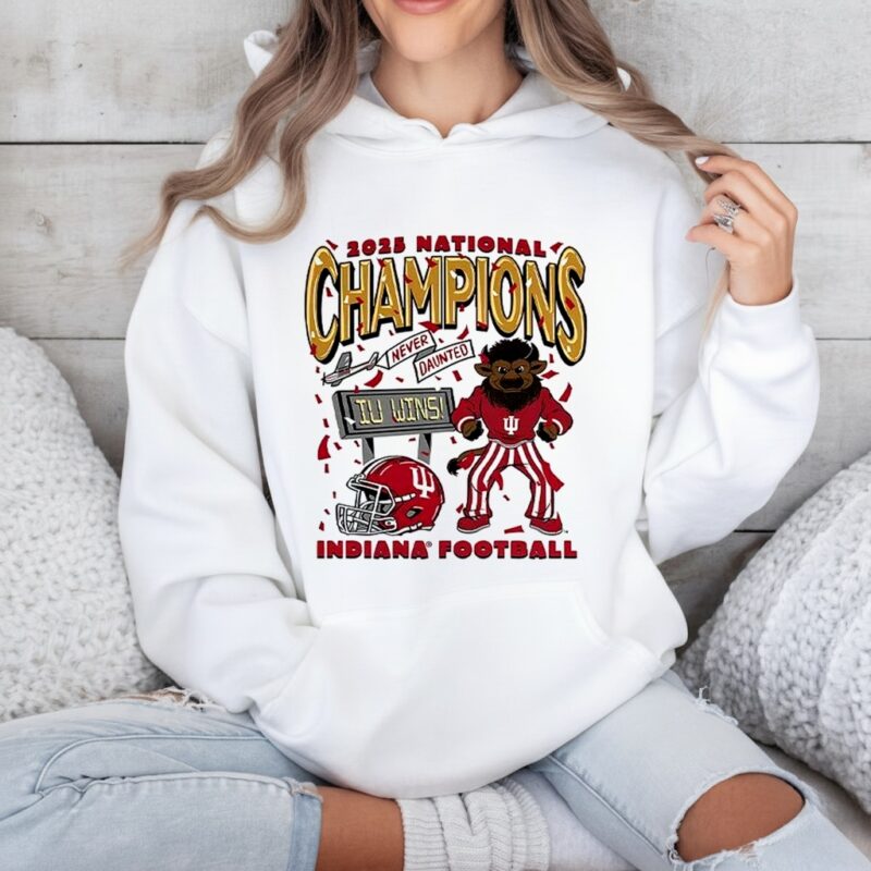 Indiana Hoosier Football Bison 2025 National Champions_Hoodie