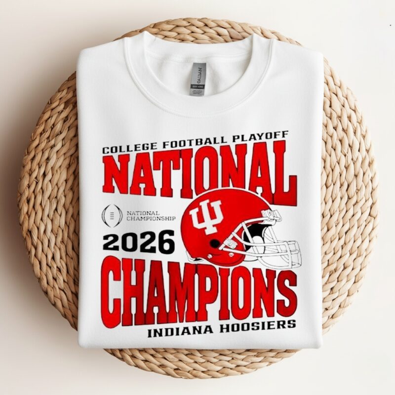 Indiana Hoosiers National Champions 2026 helmet original_Crewneck Sweatshirt