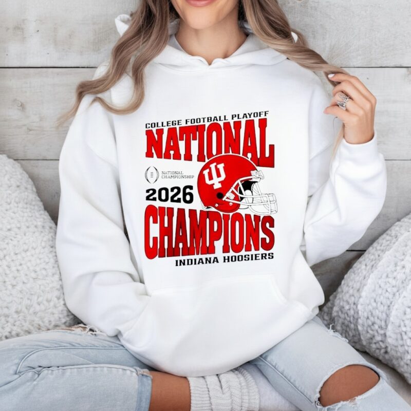 Indiana Hoosiers National Champions 2026 helmet original_Hoodie