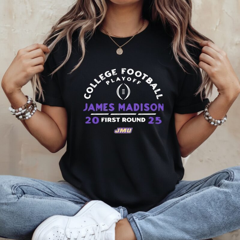 James Madison Dukes College Football Playoff First Round 2025_Ladies T-Shirt