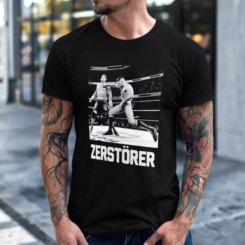 John Cena Gunther Zerstorer WWE Graphic_T-Shirt