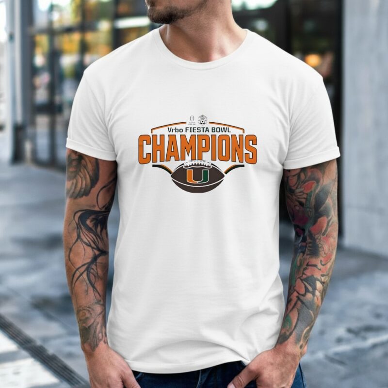 Miami Hurricanes Vrbo Fiesta Bowl Champions graphic_Classic Men's T-Shirt