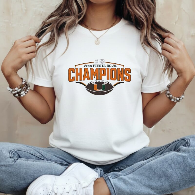 Miami Hurricanes Vrbo Fiesta Bowl Champions graphic_Classic Women's T-Shirt