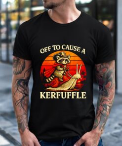 Off to Cause A Kerfuffle Raccoon Vintage_T-Shirt