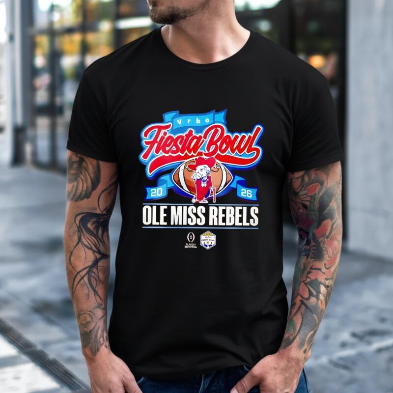 Ole Miss Rebels 2025-2026 Vrbo Fiesta Bowl Champions_T-Shirt