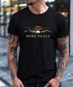 Pilot born to fly_T-Shirt