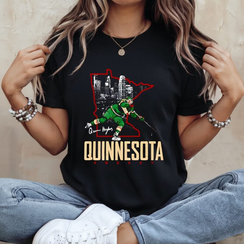 Quinn Hughes Minnesota Quinnesota_Ladies T-Shirt