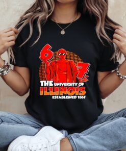 The University of Illinois Alma Mater established 1867 graphic_Ladies T-Shirt