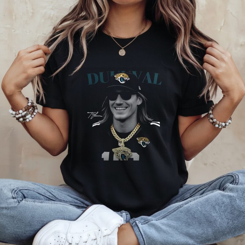 Trevor Lawrence Jacksonville Jaguars diamond grillz signature_Ladies T-Shirt